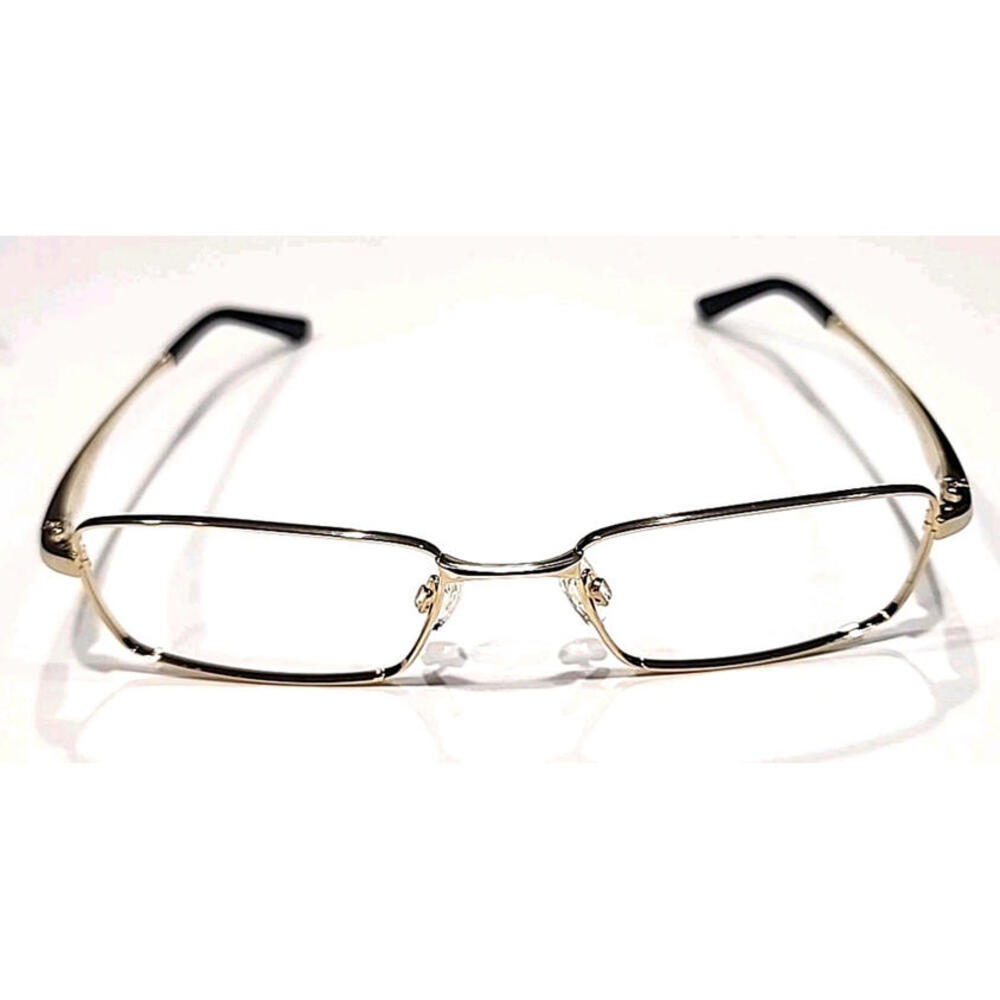 Randolph MU41Y99-G Muga Large Gold Metal Rectangle Eyeglasses 54-19 145 New